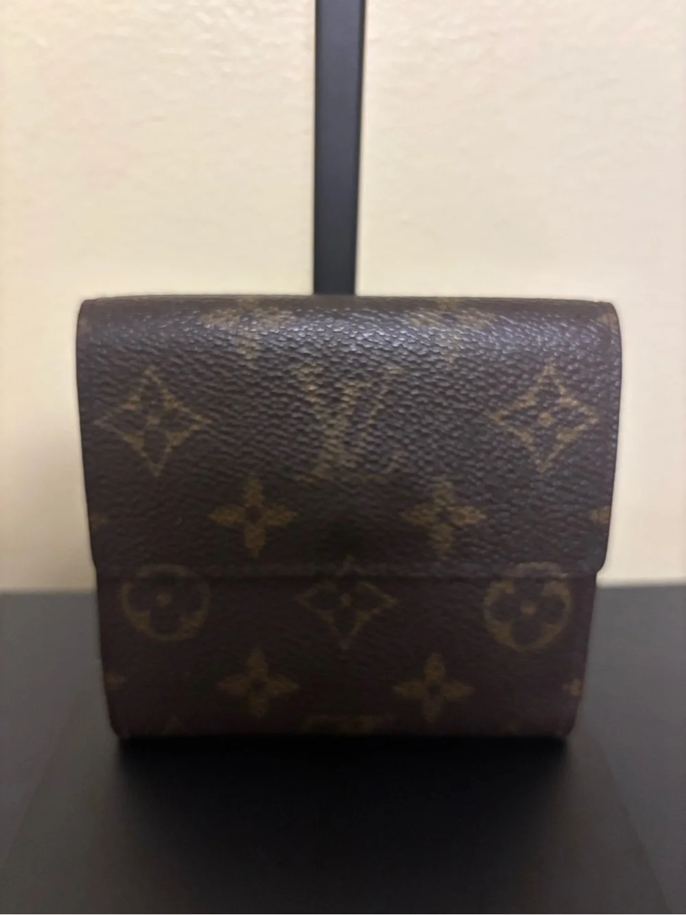 Louis Vuitton Monogram Compact Trifold Wallet in Brown and Tan